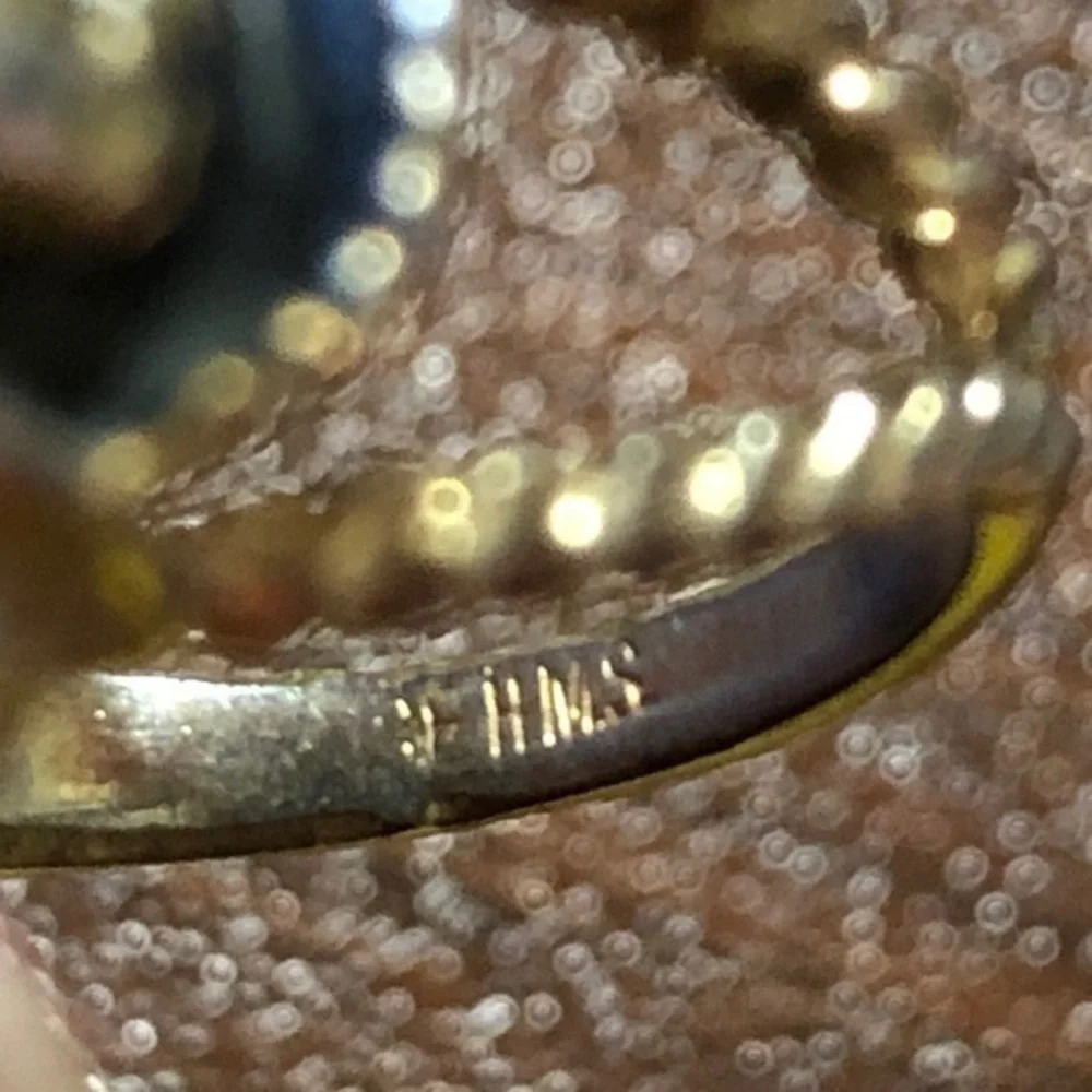 Antique tiger eye twist rope‎ band ring